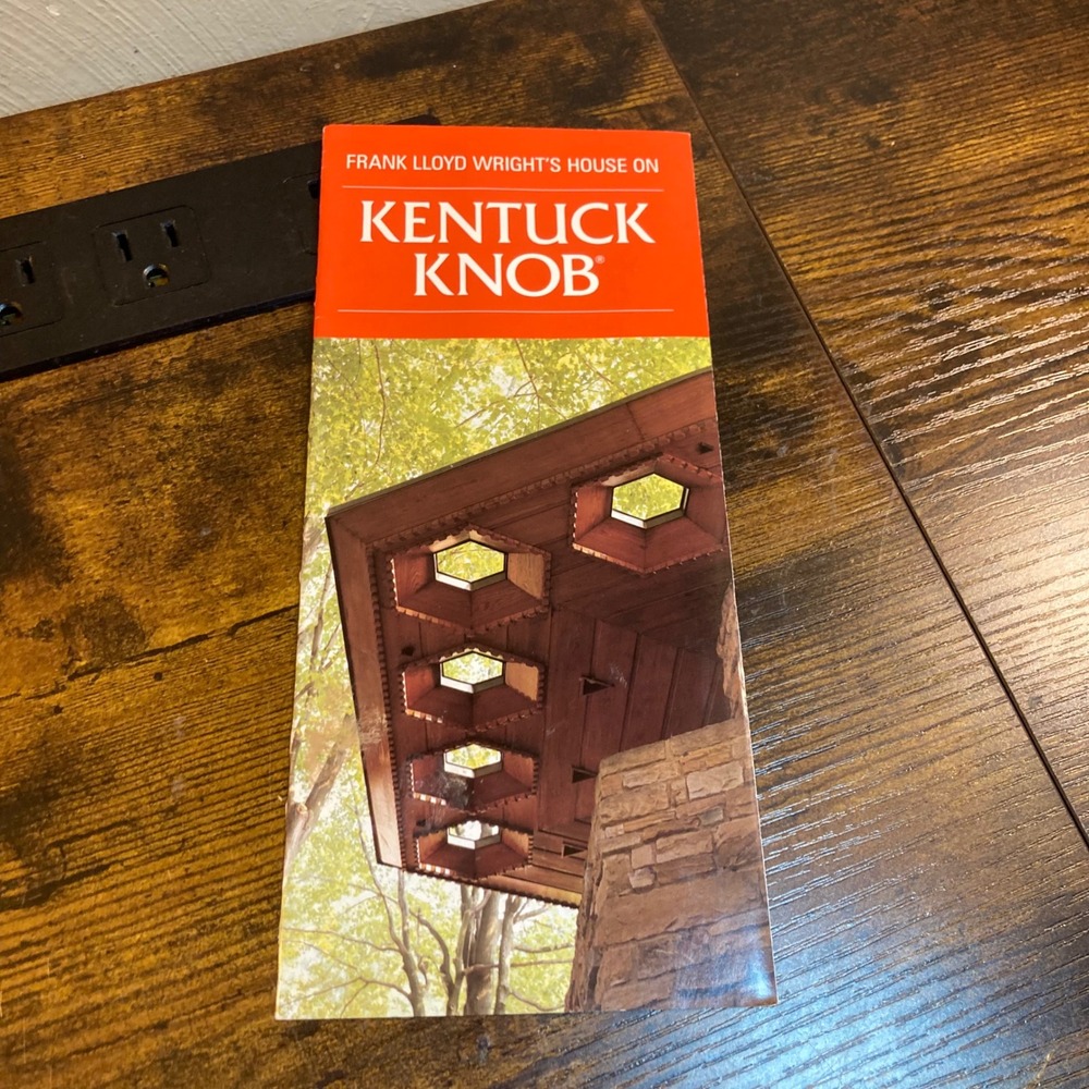 Frank Lloyd Wright Kentuck Knob House Brochure Vintage Architecture Souvenir